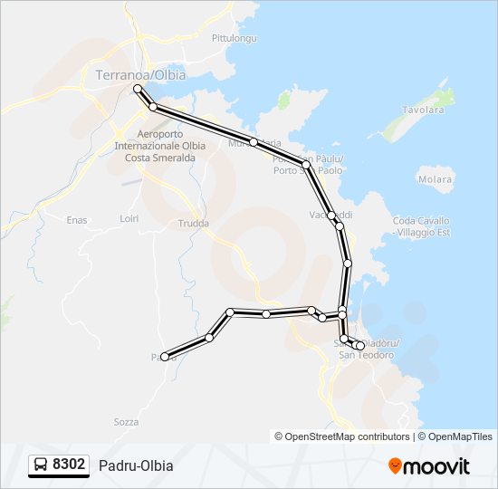 8302 bus Line Map