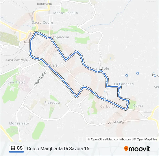 CS Bus Line Map
