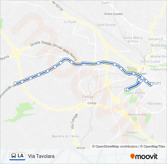 LA Bus Line Map