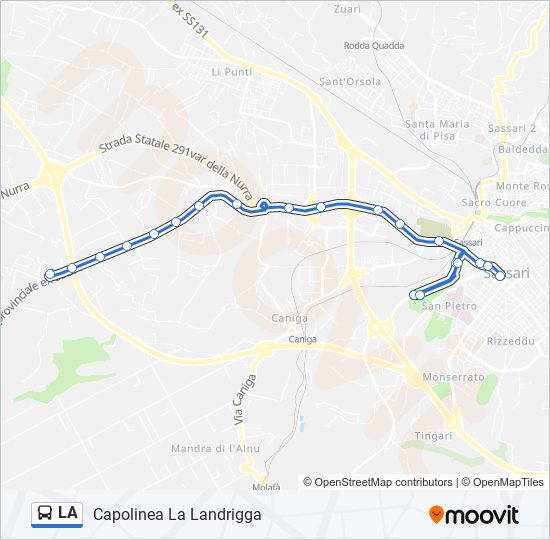 LA bus Line Map