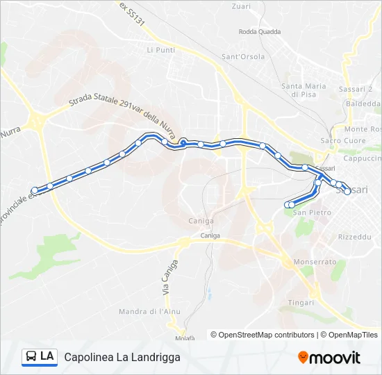 LA Bus Line Map