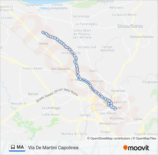 MA Bus Line Map