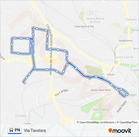 PN Bus Line Map
