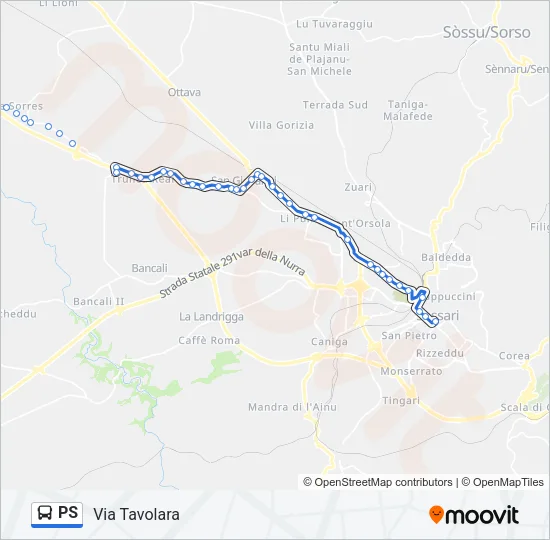 PS Bus Line Map