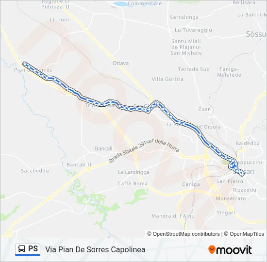 PS Bus Line Map