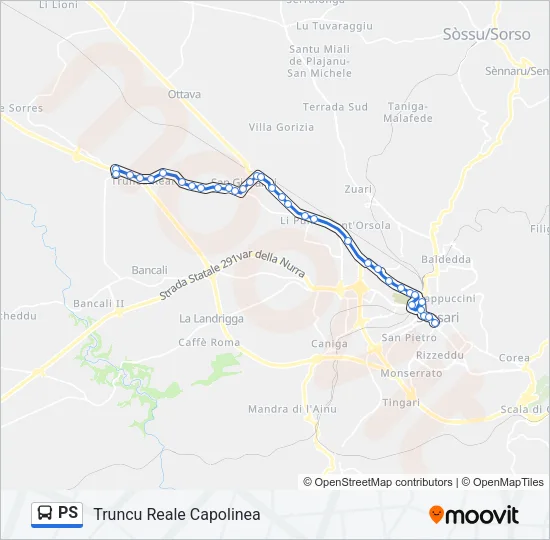 PS Bus Line Map