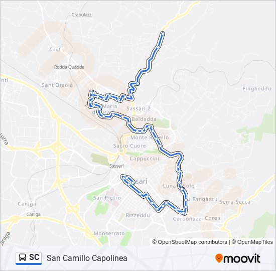 SC bus Line Map