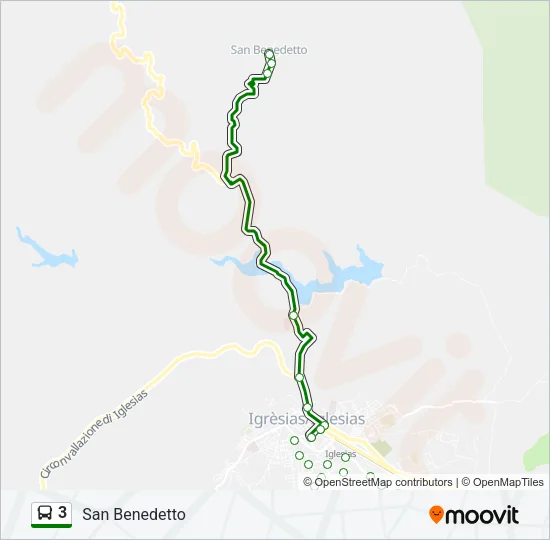 3 Bus Line Map