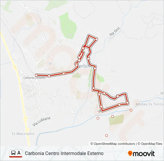 A Bus Line Map