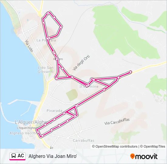 AC Bus Line Map