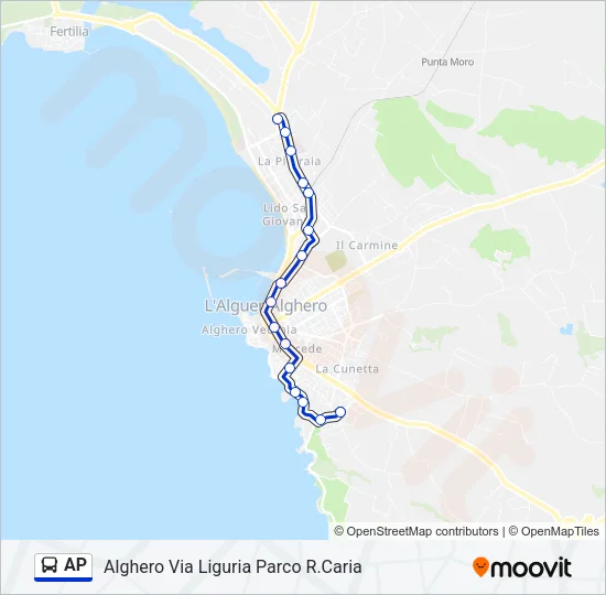 AP Bus Line Map