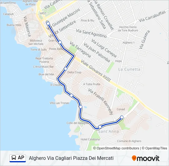 AP Bus Line Map