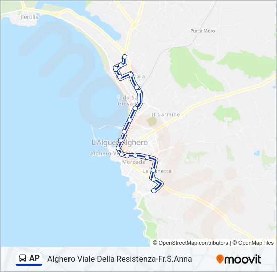 AP Bus Line Map