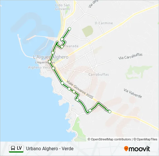 LV Bus Line Map