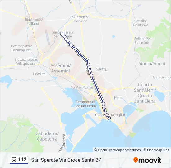 112 Bus Line Map