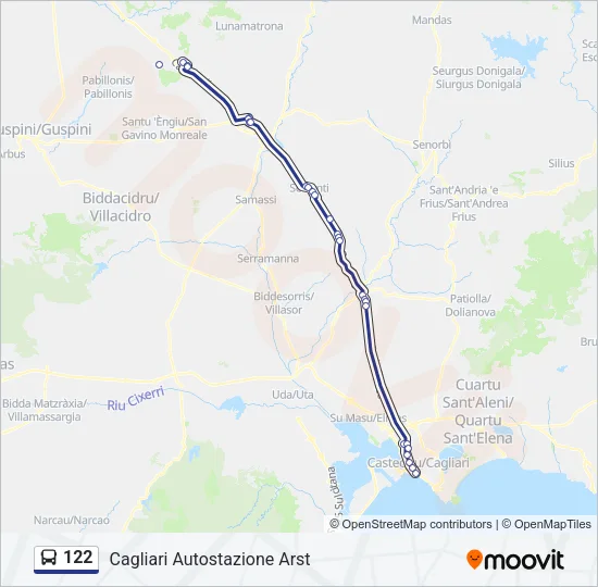 122 Bus Line Map