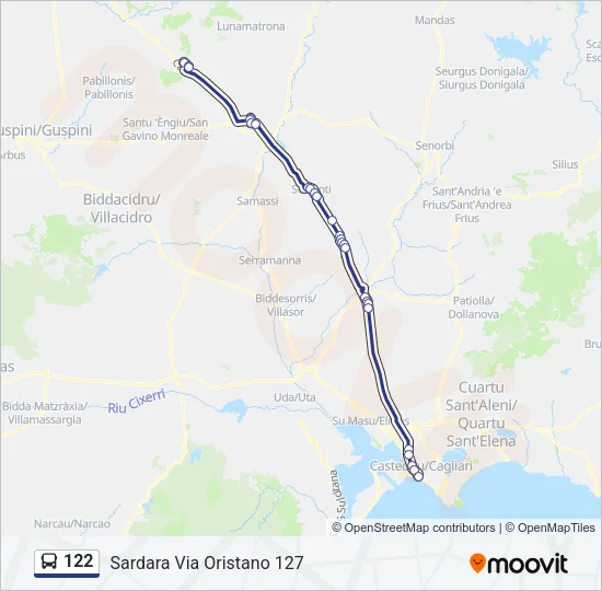 122 Bus Line Map
