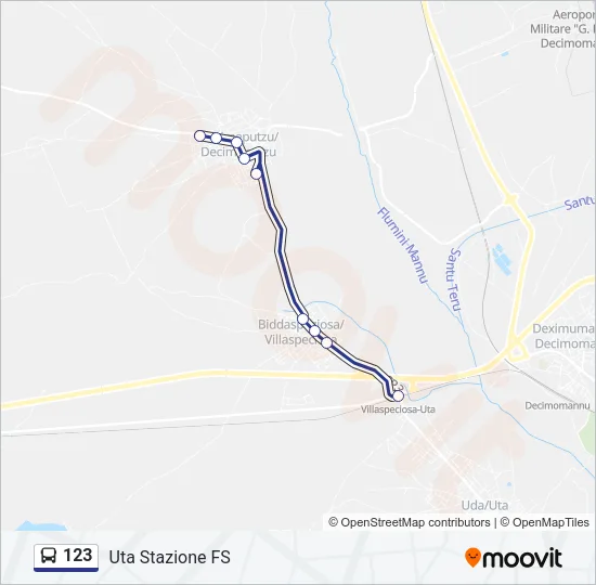 123 Bus Line Map