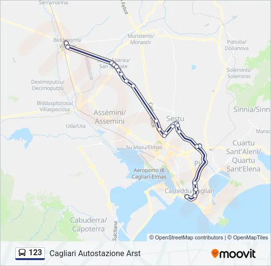 123 Bus Line Map