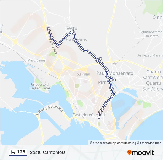 123 Bus Line Map