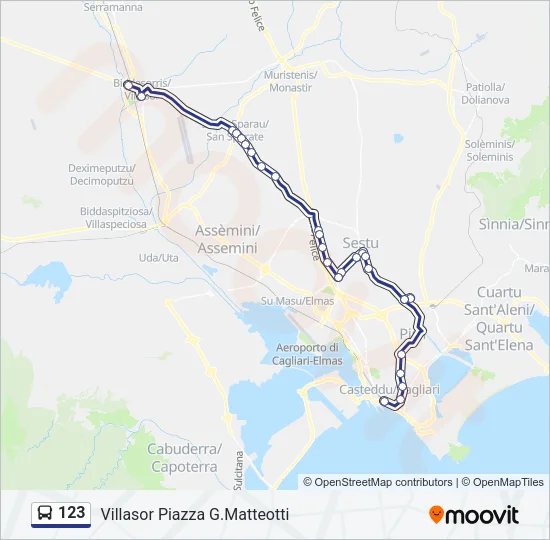 123 Bus Line Map