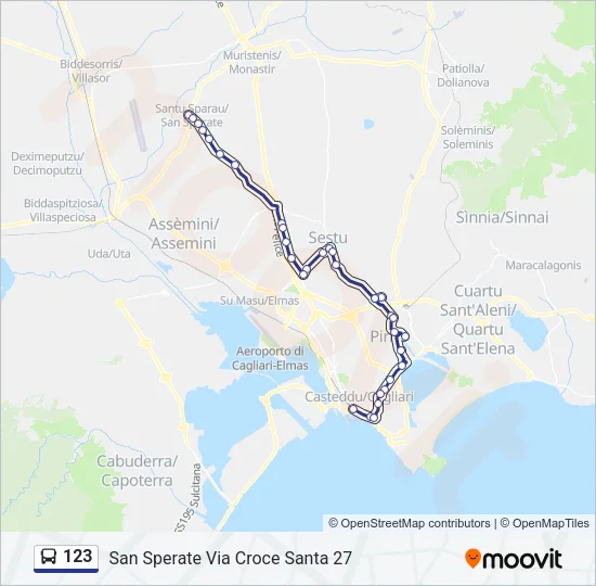 123 Bus Line Map