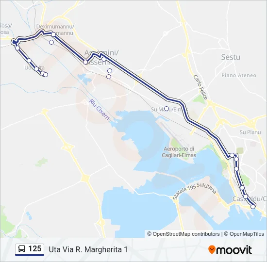 125 Bus Line Map