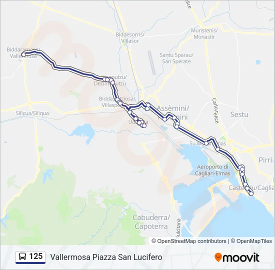 125 Bus Line Map