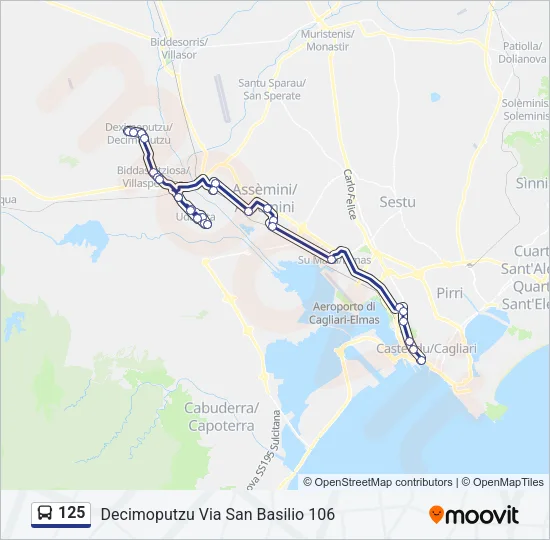 125 Bus Line Map