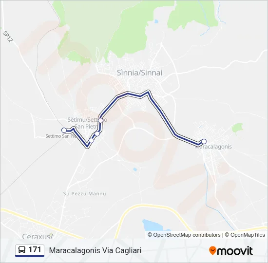 171 Bus Line Map