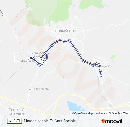 171 Bus Line Map