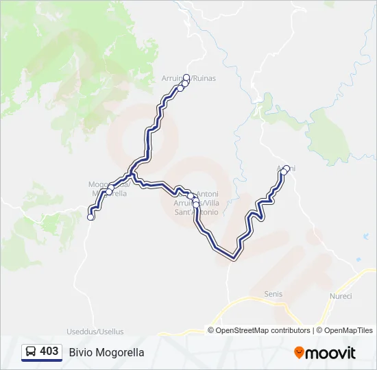 403 Bus Line Map