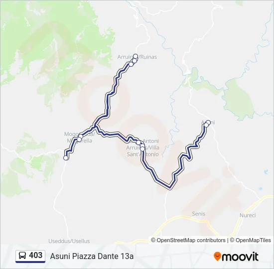 403 Bus Line Map