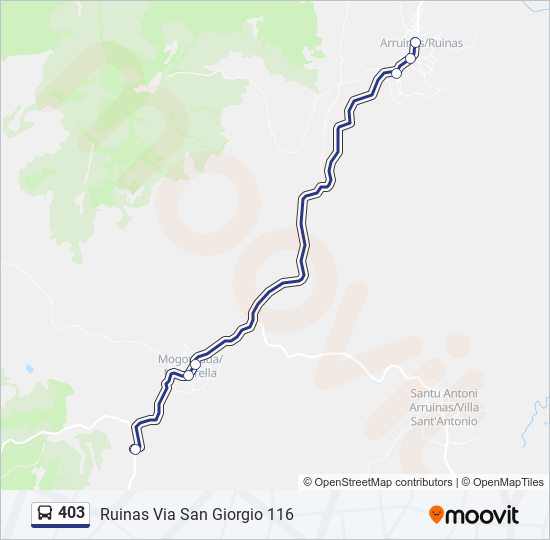 403 bus Line Map