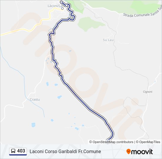 Percorso linea bus 403