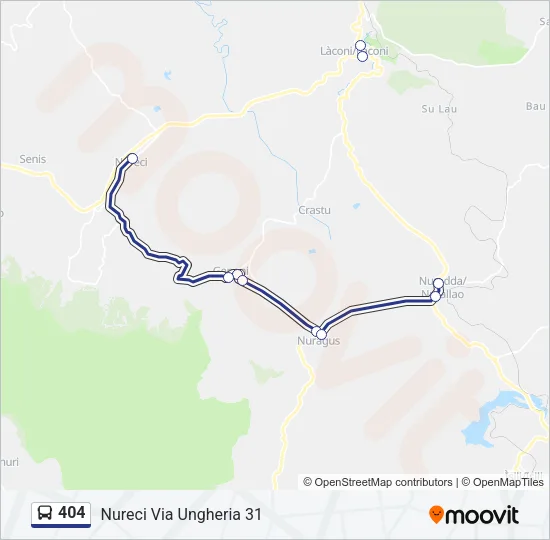 404 Bus Line Map