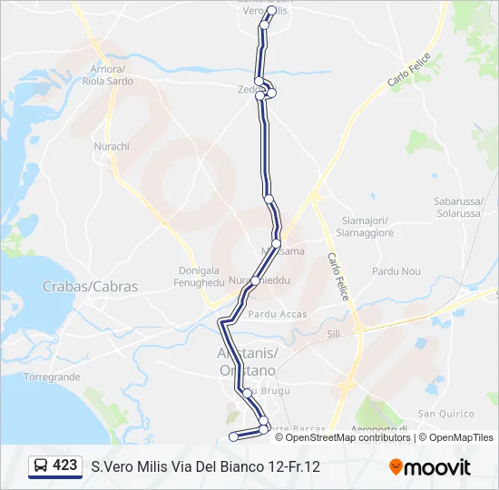 423 Bus Line Map