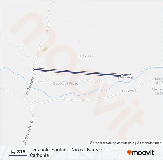 815 Bus Line Map