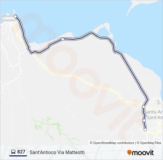 827 Bus Line Map