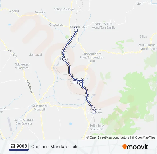 9003 Bus Line Map