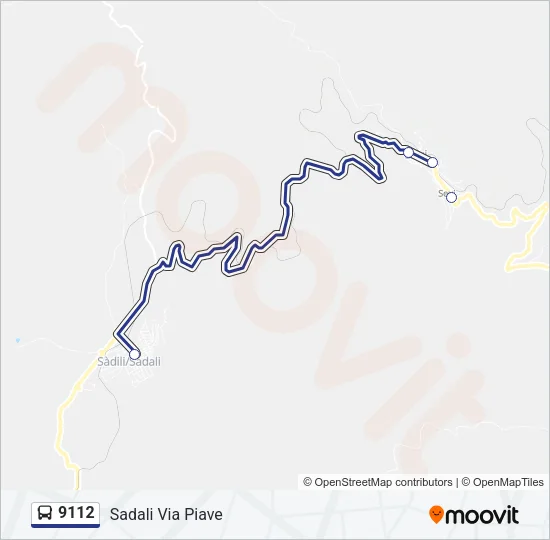 9112 Bus Line Map