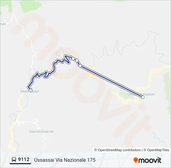 9112 Bus Line Map