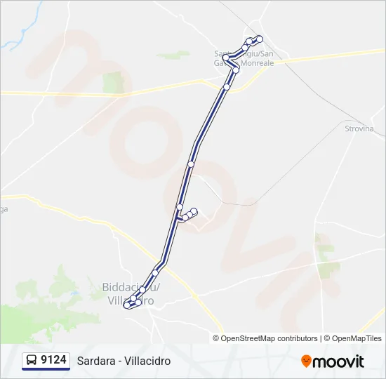 9124 Bus Line Map