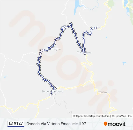 9127 Bus Line Map