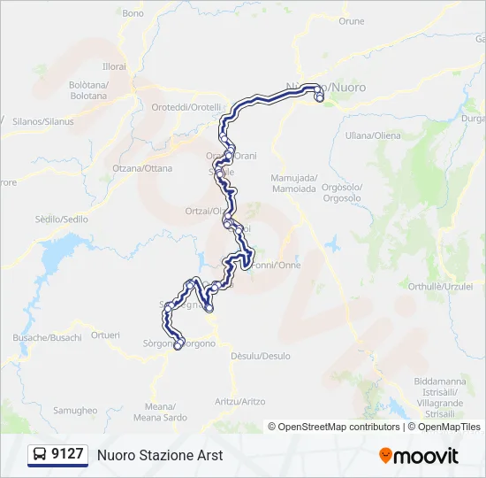 9127 Bus Line Map