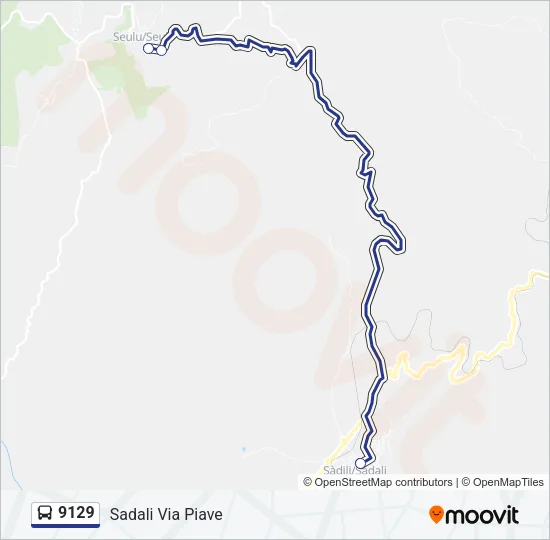 9129 Bus Line Map