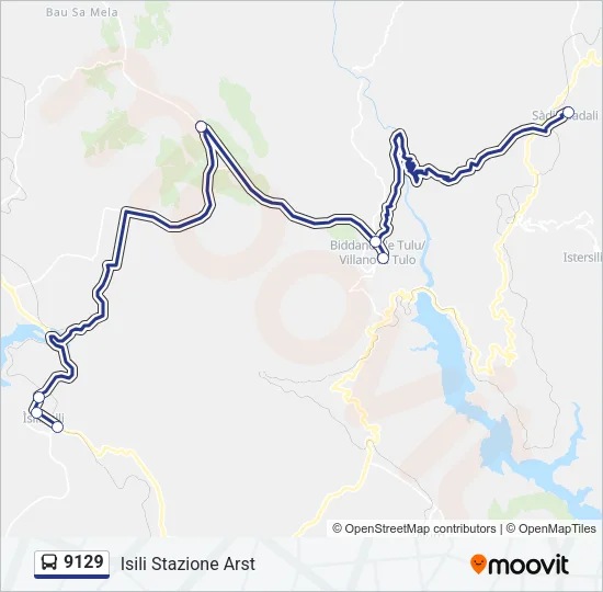 9129 Bus Line Map