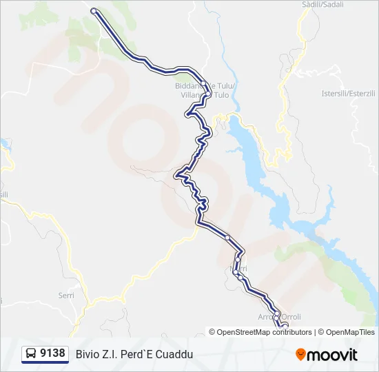 9138 Bus Line Map