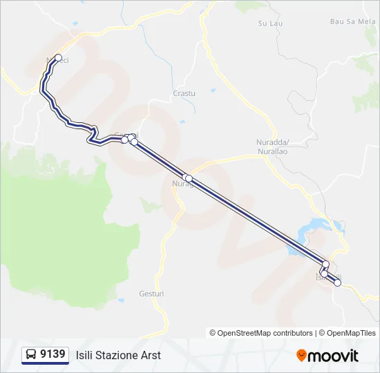 9139 Bus Line Map