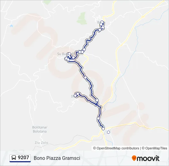9207 Bus Line Map